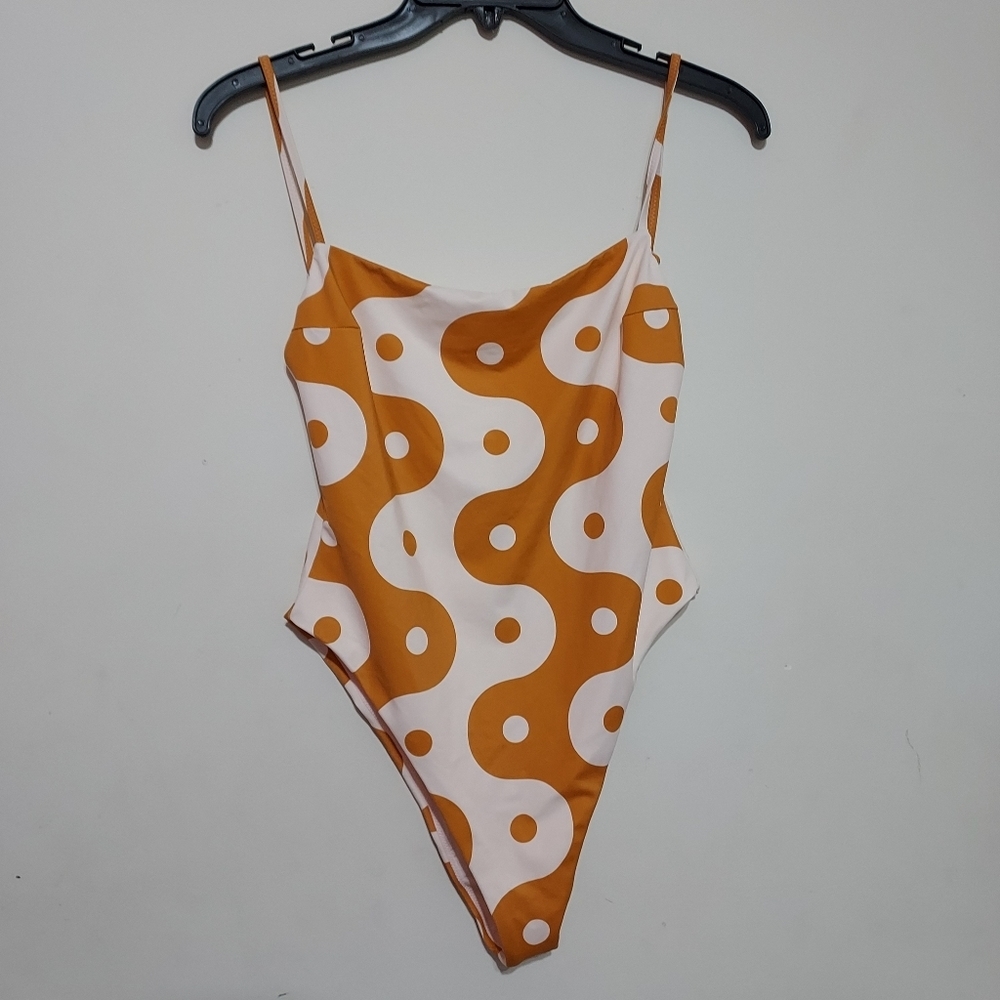 RVCA Good Days One Piece Med French Swimsuit Size-M/10 - Picture 3 of 6